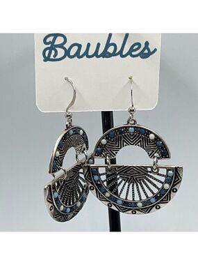 Baubles Boho Silver Dangle Earrings